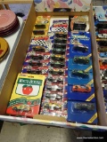 (SR2) LARGE TRAY FILLED WITH MULTIPLE 1:64 SCALE STOCK CARS. ALL ARE BRAND NEW IN THE PLASTIC.