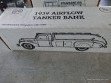 (SR2) ERTL 1:34 SCALE 1939 AIRFLOW TANKER DIE CAST BANK. BRAND NEW IN THE BOX