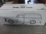 (SR2) ERTL 1:25 SCALE 1940 PANEL VAN DIE CAST BANK. BRAND NEW IN THE BOX.