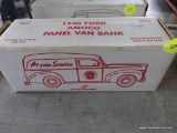 (SR2) HGK ENTERPRISES 1:25 SCALE 1940 PANEL VAN DIE CAST BANK. BRAND NEW IN THE BOX.
