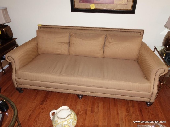 SOFA, BERNHARDT DESIGN AMERICAN DESIGN WITH HIDE A BED, BENCH CUSHION.