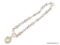 STERLING SILVER - .925 LADIES DESIGNER 20 CT CITRINE NECKLACE. TOTAL WEIGHT 63 GRAMS