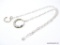 STERLING SILVER - .925 LADIES 26 IN DESIGNER CURB LINK NECKLACE. TOTAL WEIGHT 19 GRAMS