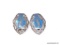 STERLING SILVER - .925 LADIES VINTAGE ENAMELED SIAM EARRINGS.