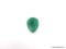 8.12 CT PEAR-SHAPED EMERALD MEASURES: 16 X 11 X 6 MM