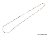 STERLING SILVER - .925 UNISEX DESIGNER NECKLACE. MEASURES 18 IN LONG TOTAL WEIGHT 17.7 GRAMS