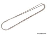 STERLING SILVER - .925 UNISEX 30 INCH BOX CHAIN.