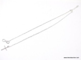 LADIES CABLE NECKLACE WITH CROSS