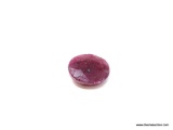 15.73 CT OVAL CUT RUBY MEASURES: 16 X 12 X 7 MM