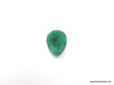 8.12 CT PEAR-SHAPED EMERALD MEASURES: 16 X 11 X 6 MM