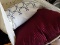 (DR) THROW PILLOWS LOT; TWO BAGS OF ASSORTED PILLOWS, LINENS, ETC.