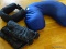 (LR) PHYSICAL THERAPY/ HEALTH LOT; INCLUDES NECK PILLOW, SOCK AND SHOE ASSISTANCE DEVICE, ANKLE