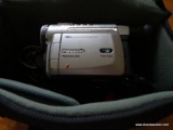 (DR) PANASONIC PHOTOVU LINK PALMSIGHT MINI DV CAMERA; WITH BATTERY AND ADAPTERS, CORDS, ETC. STORED