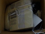 (LR) BOX LOT; OFFICE SUPPLY ITEMS SUCH AS TAPE DISPENSERS AND DESK TELEPHONES.
