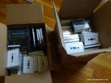 (TAB) TABLE LOT; INCLUDES 2 BOXES OF CASSETTE TAPES AND COMPACT DISCS. GENRES INCLUDE GOSPEL,