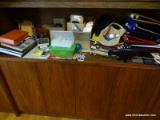(OFF) SHELF LOT; INCLUDES CONTENTS OF MIDDLE SURFACE OF SHELVING UNIT. THESAURUS, MODEL COMMERCIAL