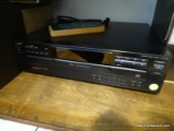 (OFF) SONY COMPACT DISC PLAYER; 5 DISC CHANGER, DIGITAL DISPLAY, BLACK IN COLOR. MODEL # CDP-C245.