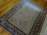 (FOY) AREA RUG; MADE BY DALYN RUG COMPANY IN IMPERIAL PATTERN. MEASURES 3.7' X 5.6'.