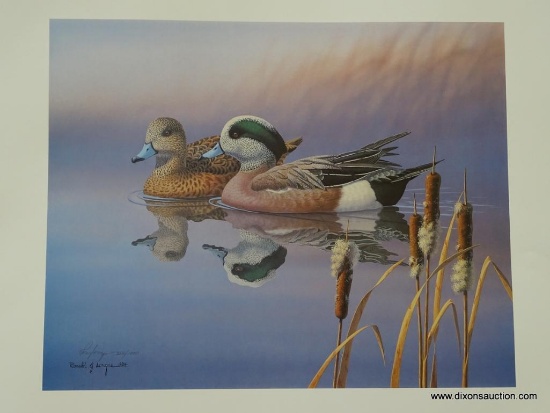 THE 1ST ANNUAL WORLD WILDFOWL CHAMPIONSHIP PRINT BY RONALD J. LOUQUE. 355/1000. DATED 1984.