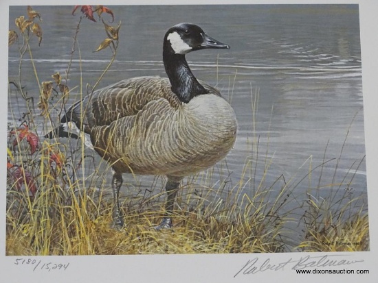 ROBERT BATEMAN LIMITED EDITION PRINT TITLED "PRIDE OF AUTUMN" NO. 5180/15294. DATED 1987. INCLUDES A