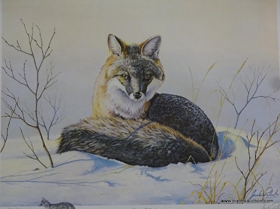 JACK PALUH LIMITED EDITION PRINT 88/500 TITLED "WINTER SOLITUDE". MEASURES 23.25''X18.5''