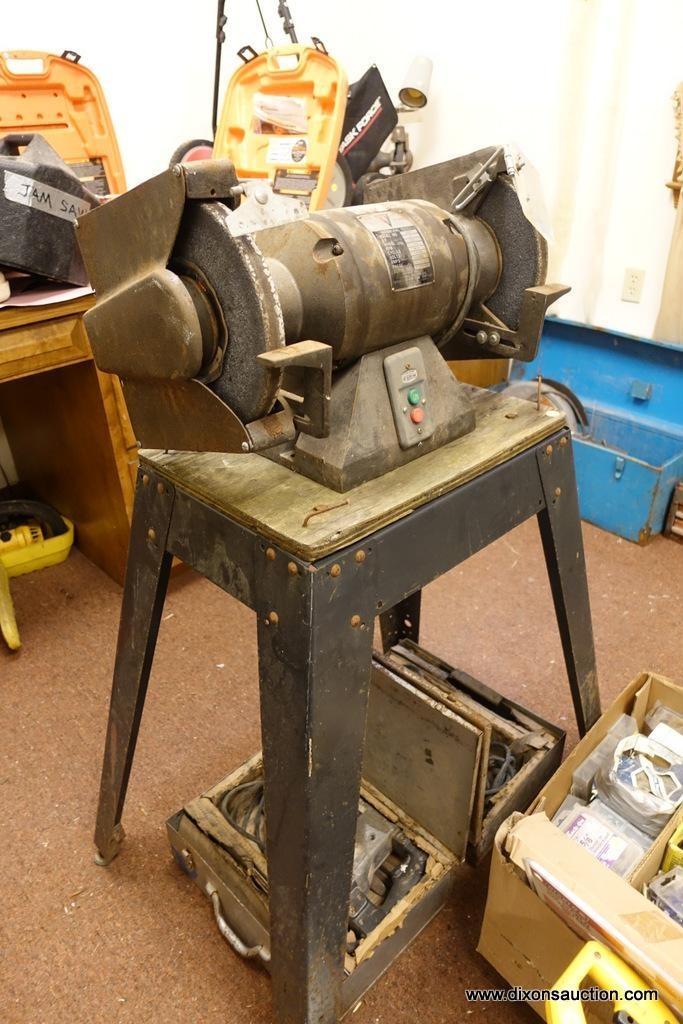 GAR) BENCH GRINDER LARGE; CHICAGO POWER 