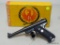 STURM RUGER MKI .22 CALIBER PISTOL WITH ADJUSTABLE REAR SIGHT, ORIGINAL BOX AND INSTRUCTIONS. S/N