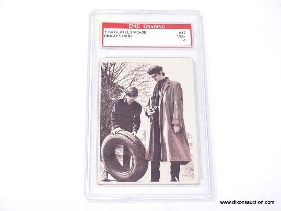 1964 BEATLES RINGO STARR CARD. ENCAPSULATED, GRADED VG + 4