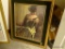 (MBR) FRAMED AND MATTED WALL ART; VICTORIAN PRINT OF YOUNG WOMAN GETTING READY FOR A FORMAL EVENT.