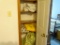 (HALL) CLOSET LOT, CONTENTS INCLUDE SEVERAL THROW PILLOWS, A BRAND NEW MATTRESS PAD, HEAVY