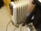 (BR3) DELONGHI PORTABLE ELECTRIC HEATER WITH DIGITAL DISPLAY; OFF WHITE IN COLOR WITH DARK BROWN