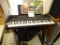 (BR3) YAMAHA PSR-310 ELECTRIC MULTIFUNCTION KEYBOARD PIANO. BLACK IN COLOR, COMES WITH STAND AS WELL