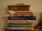 (LR) MANTEL BOOK LOT; 14 ASSORTED HARD AND SOFT COVER BOOKS ABOUT BIRDS AND LOCAL VIRGINIA