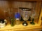 (IN10) ASSORTED GLASSWARE LOT; INCLUDES AUTHENTIC MARGARITA GLASSES, BEER MUGS, LARGE PEDESTAL