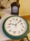 (K) BIRD CLOCKS; SMALL PLASTIC DESK CLOCK WITH ARCHED TOP AND ASSORTED BIRDS FEATURED ON EACH HOUR,