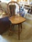 (GAR) WOODEN BAR STOOL WITH LOWER FOOTRESTS: 17? X 17? X 45?