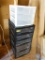 (GAR) LOT OF 2 PLASTIC STORAGE UNITS (ONE 3 DRAWER AND ONE 5 DRAWER)
