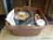 (GAR) TUB LOT; CONTENTS INCLUDE REFRIGERATION AND TUBING SUPPLIES, ETC. TUB IS BROWN IN COLOR AND