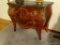 (LR) VICTORIAN MARBLE TOP BOMBE CHEST; CURVY AND ROMANTIC, THIS FRENCH BEAUTY IS PURE CLASS FROM TOP