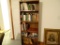 (LR) WOODGRAIN ADJUSTABLE 5-SHELF BOOKCASE; MEASURES 28