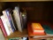 (LR) SHELF LOT; INCLUDES ABOUT 15 VOLUMES ABOUT ENGINEERING, CAMAROS, SMALL ENGINE REPAIR, AND