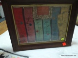 (BR2) FRAMED VINTAGE EUROPEAN TRAVEL/MAP PRINT; MEASURES 14