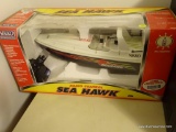 (BR3) NIKKO RADIO CONTROL SEA HAWK WATER CRAFT; 27 MHZ SPEED BOAT WITH FULL FUNCTION MOVEMENT. IN