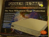 (BR3) POWER CENTER WITH FAX/MODEM PROTECTION; SURGE PROTECTOR, NEW IN ORIGINAL BOX.
