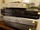 (BR3) SHARP COMPACT DISC PLAYER; BLACK IN COLOR. HAS 3-BEAM LASER PICKUP SYSTEM, 20 TRACK RANDOM