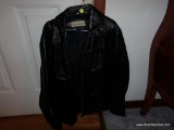 (LRC) LEATHER JACKET; LADIES SHORT JACKET, ENDS AT ABOUT WAIST LENGTH, MADE BY BOLME, SIZE LARGE.