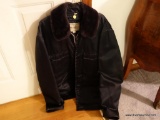 (LRC) ALL-WEATHER JACKET; TUFNYL BY BLAUER OF BOSTON, MASSACHUSETTS. HAS FAUX FUR COLLAR, QUILTED