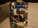 (LR) STAR TREK ACTION FIGURE ?LT. COMMANDER WORF?. FROM THE FIRST CONTACT SERIES. BRAND NEW IN THE