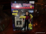 (LR) STAR TREK ACTION FIGURE FROM THE SPACE TALK SERIES ?Q?. BRAND NEW IN THE BLISTER PACKAGE! MADE