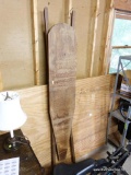 (GAR) LARGE WOODEN IRONING BOARD.